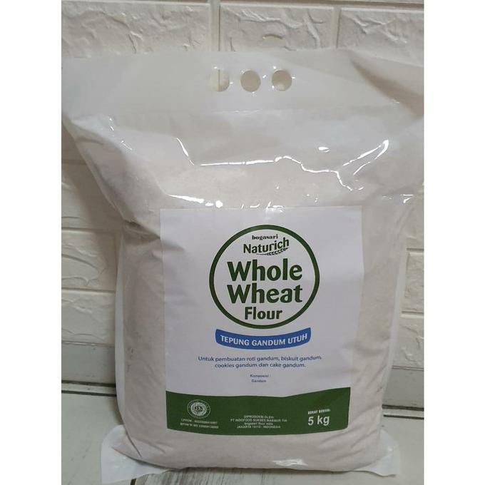 

TERMURAH Tepung gandum utuh Whole Wheat Flour NATURICH 5kg Kode 171