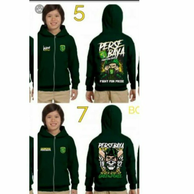 Jaket Hodie Anak-Anak Zipper Bonek