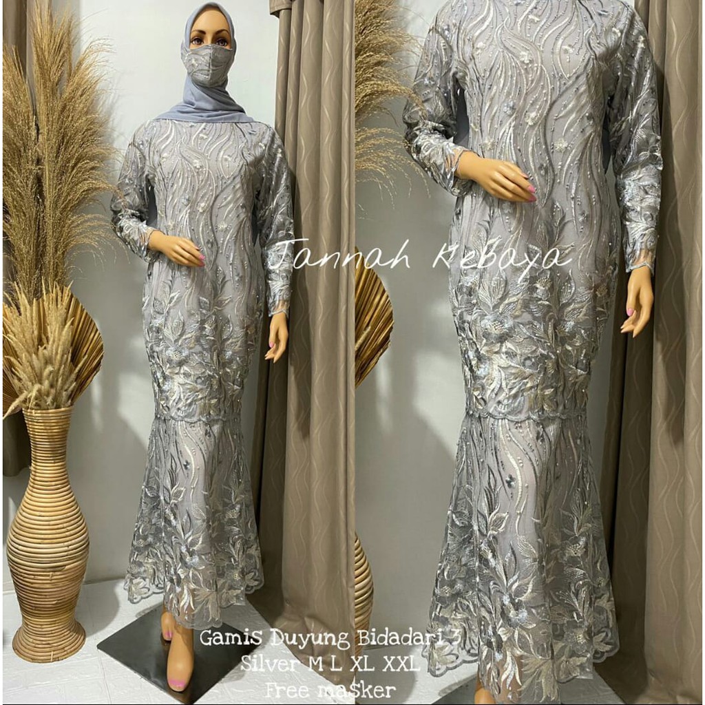 PROMO GAMIS DUYUNG TULLE MUTIARA BORDIR / GAMIS DUYUNG BIDADARI