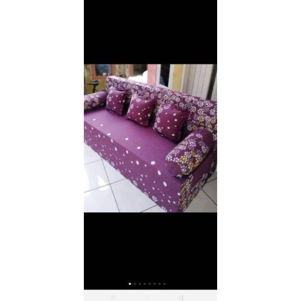 Langsung Beliii.. COVER SOFA BED PENGGANTI ( sarung sofa bed ) / cover sofa bed inoac resleting