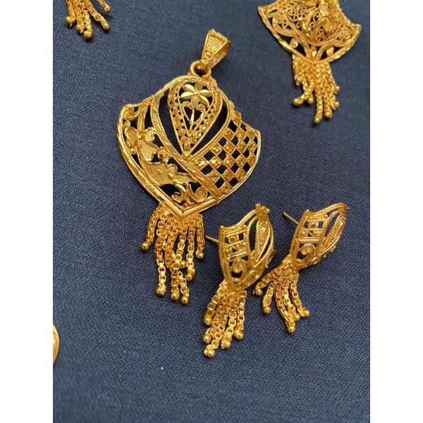 Kalung wanita berlapis Emas perak liotin /kalung Dubai set Emas/Aksesoris wanitabb 68-2