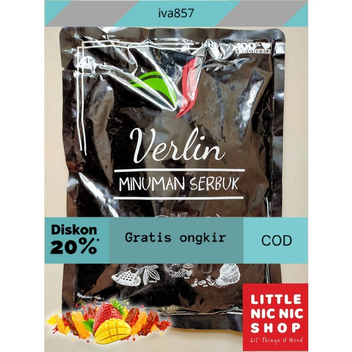 

PROMO Verlin Buah Avocado Banana Mango Taro Strawberry bubuk minuman 1 kg - Strawberry GRATIS ONGKIR