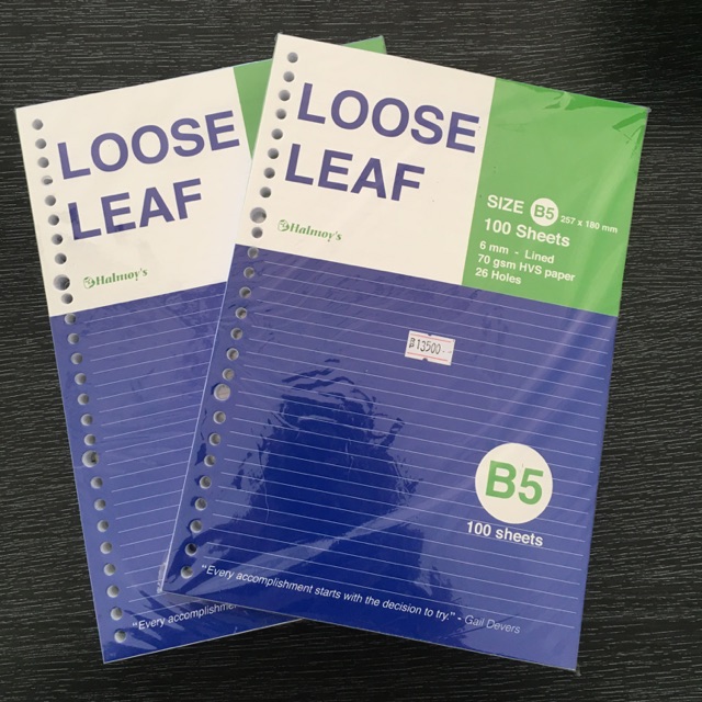 

Loose Leaf / Isi Kertas File / Binder B5 (isi 100 lembar)