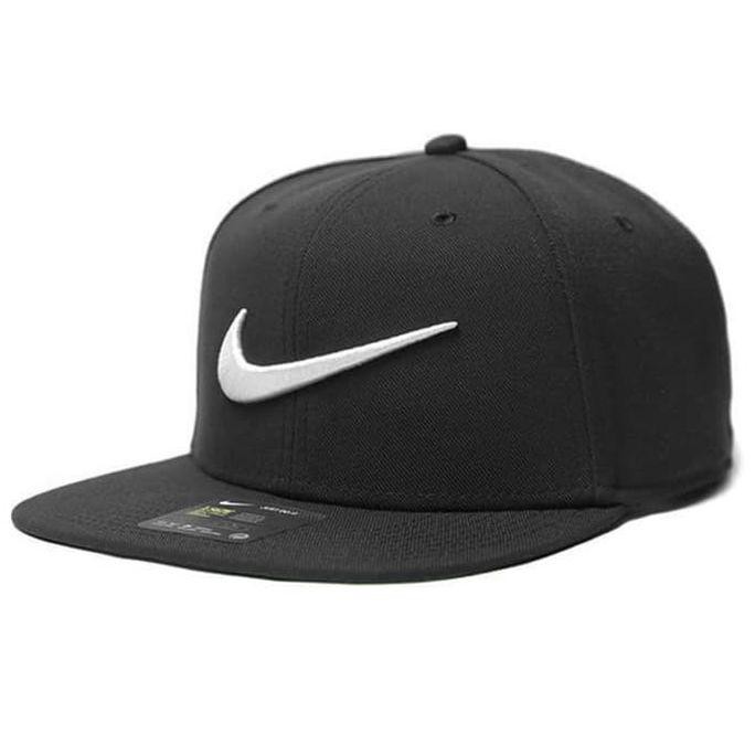 Topi Nike Swoosh Pro Snapback Classic Cap Black Pine Green Original