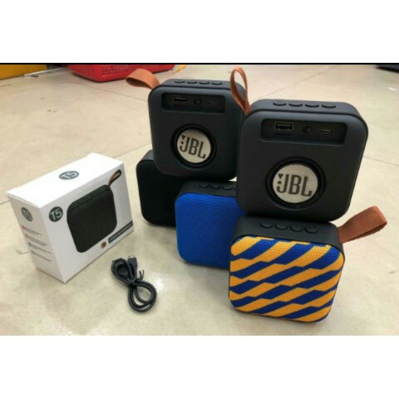 speaker t5 karet bluetooth lebih ngebass kuat salon sound speker MP3 memory sound jbl flashdisk micr