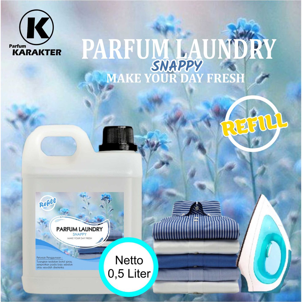 Parfum Laundry Aroma Snappy Wangi &amp; Tahan Lama Kemasan Refil 500 ml | Bisa Cod | Terlaris