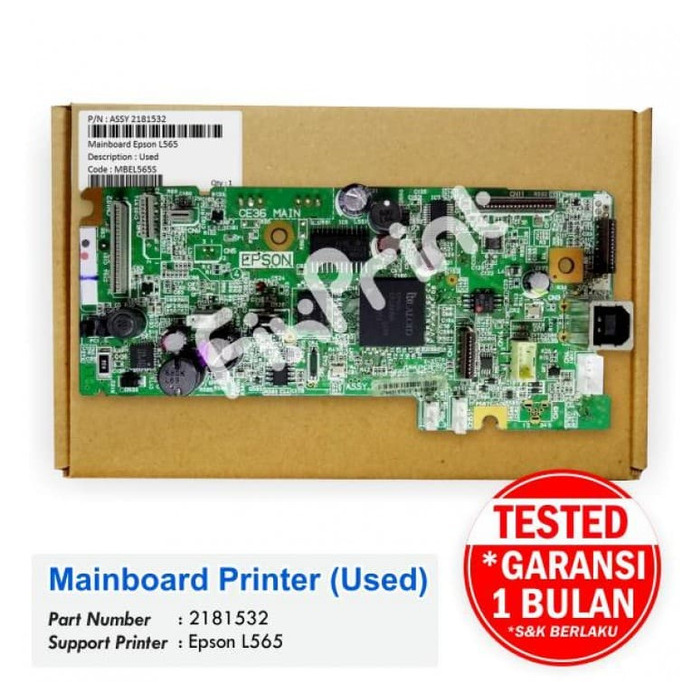 Mainboard Printer Epson L565 Board Motherboard Epson L565 Original FSB1802