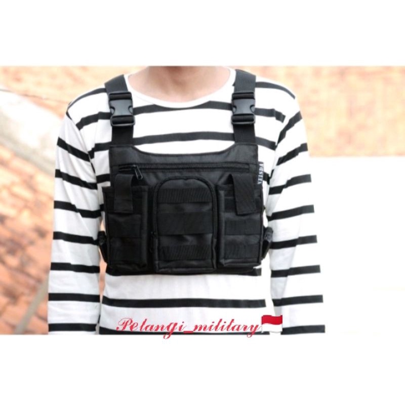 Tas Chest bag/tas pelindung dada/tas bikers /tas multifungsi/tas motor