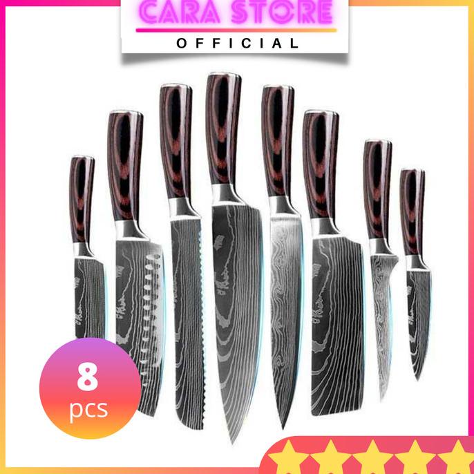 

Pisau Dapur Set Stainless Steel Lengkap Isi 8Pcs 9Nwxdxu83W