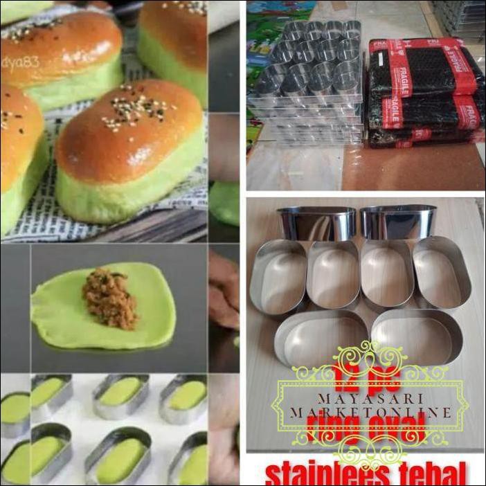 

Ring Oval 12 Cm/Ring Roti/Ring Cutter Murah
