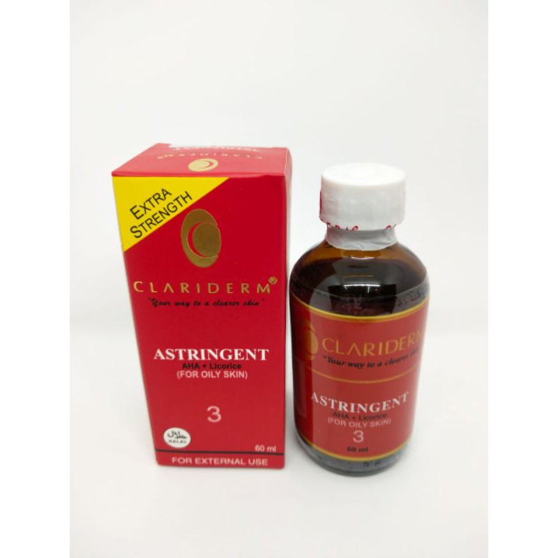 ALKOHOL CLARIDERM 100% ORIGINAL - ASTRINGENT NOMOR 3 / TONER CLARIDEM DIJAMIN ORI