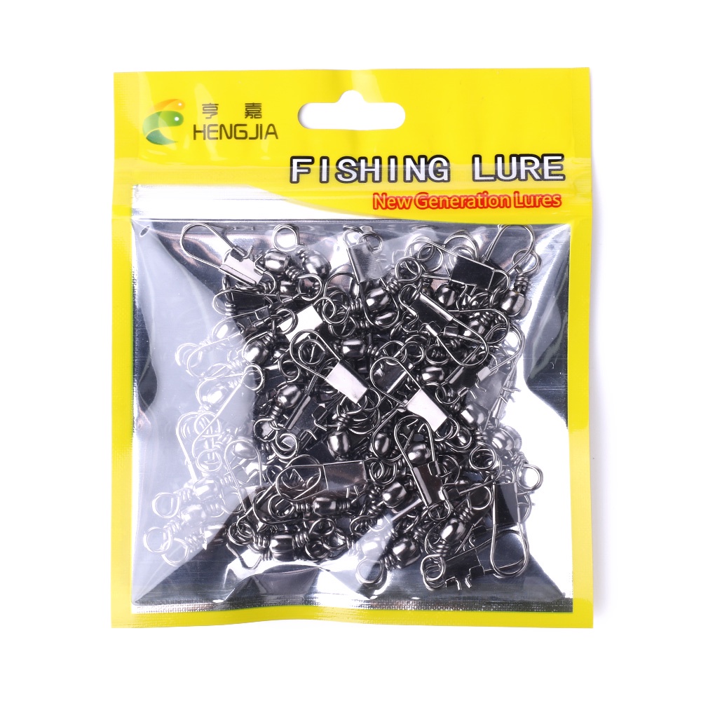 Hengjia 50 Pcs Kili-Kili Konektor Umpan Pancing Bahan Alloy