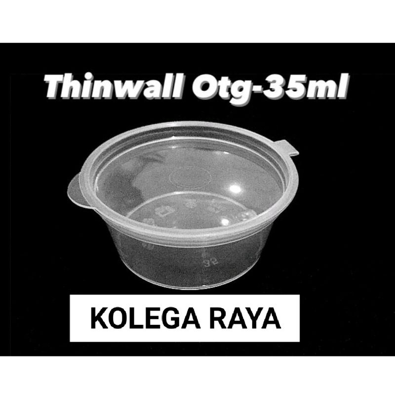 Thinwall Cup Sambal  OTG35ML Wadah   Sambal Klip  Isi 50PCS