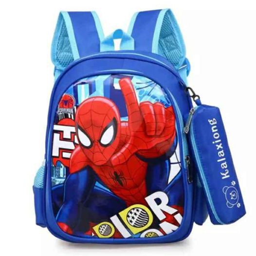 BISA BAYAR DI TEMPAT [COD] Tas Anak Karakter Spidermen 2in1/ Tas Anak Laki Laki/Tas Ransel Sekolah Anak Laki laki