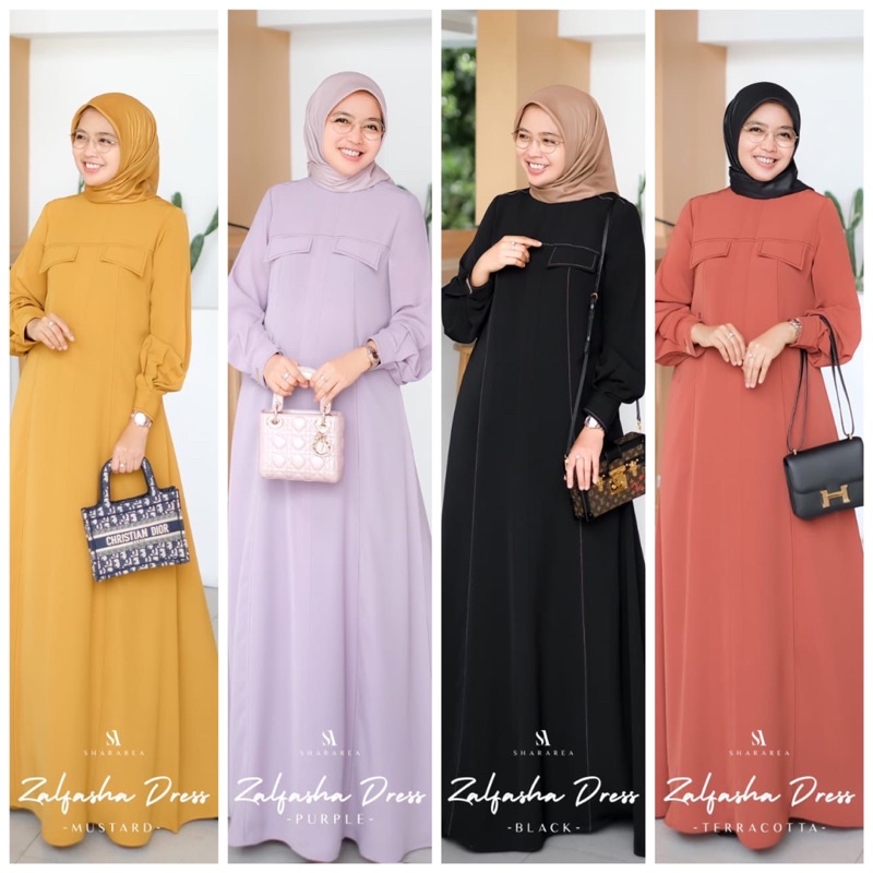 READY Zalfasha Dress (Dress Saja) by shArarea