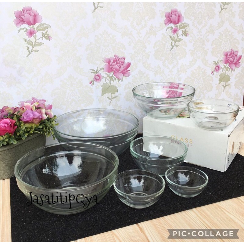 GLASS BOWL SET 7