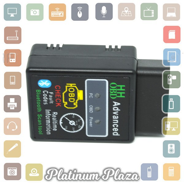 Bluetooth Car Diagnostic OBD2 V2.1 - ELM327 - Black`6DWZLZ-