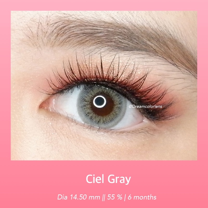 Softlens Kitty Kawaii Ciel Gray / Grey / Abu Normal Minus Beda Minus