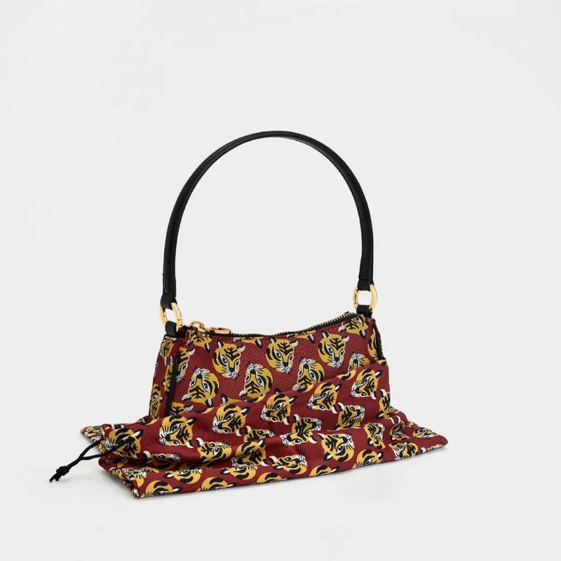 5.5 SALE | CK Tiger Print Jacquard Shoulder Bag