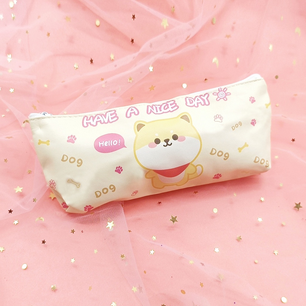 COD KOTAK PENSIL MOTIF LUCU UNIK / TEMPAT PENSIL / KOTAK PULPEN / TEMPAT ALAT TULIS PGS-ANJING