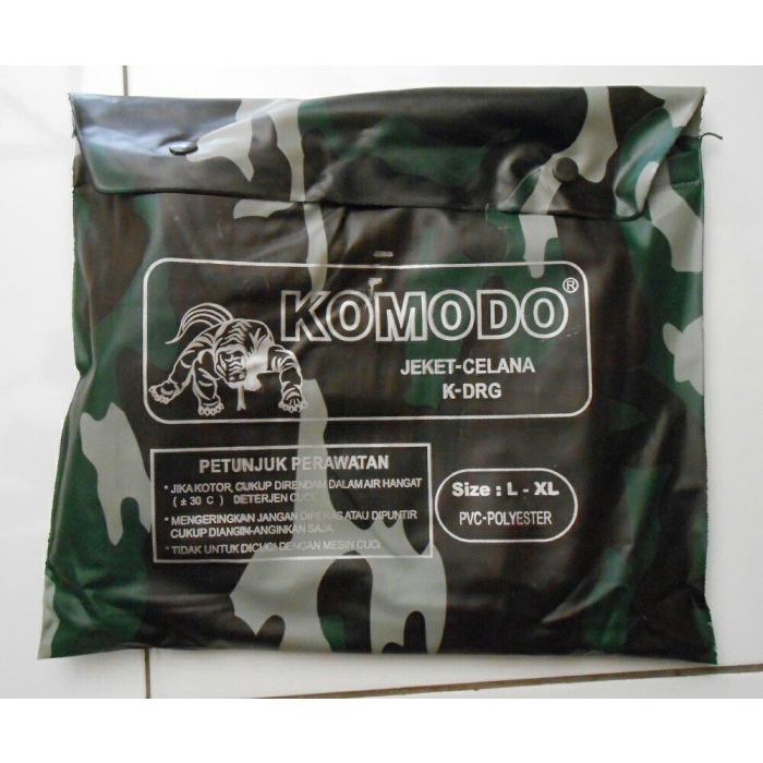 (READY) Jas Hujan KOMODO Loreng