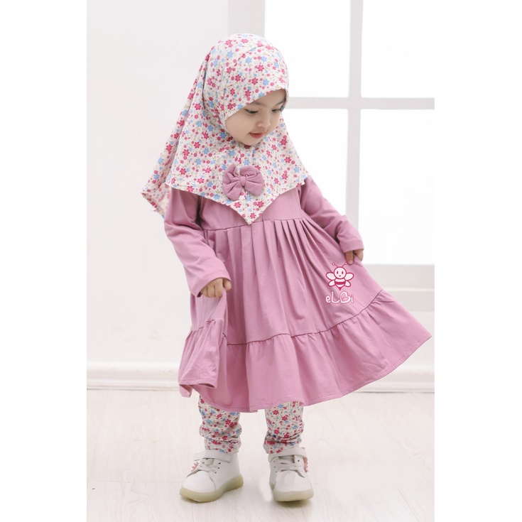 Setelan baju muslim anak 1-6tahun / setelan one set tunik anak nayla / one set anak perempuan