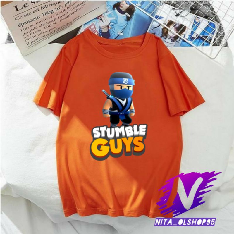 kaos stumble guys baju kaos anak stumble guys ninja