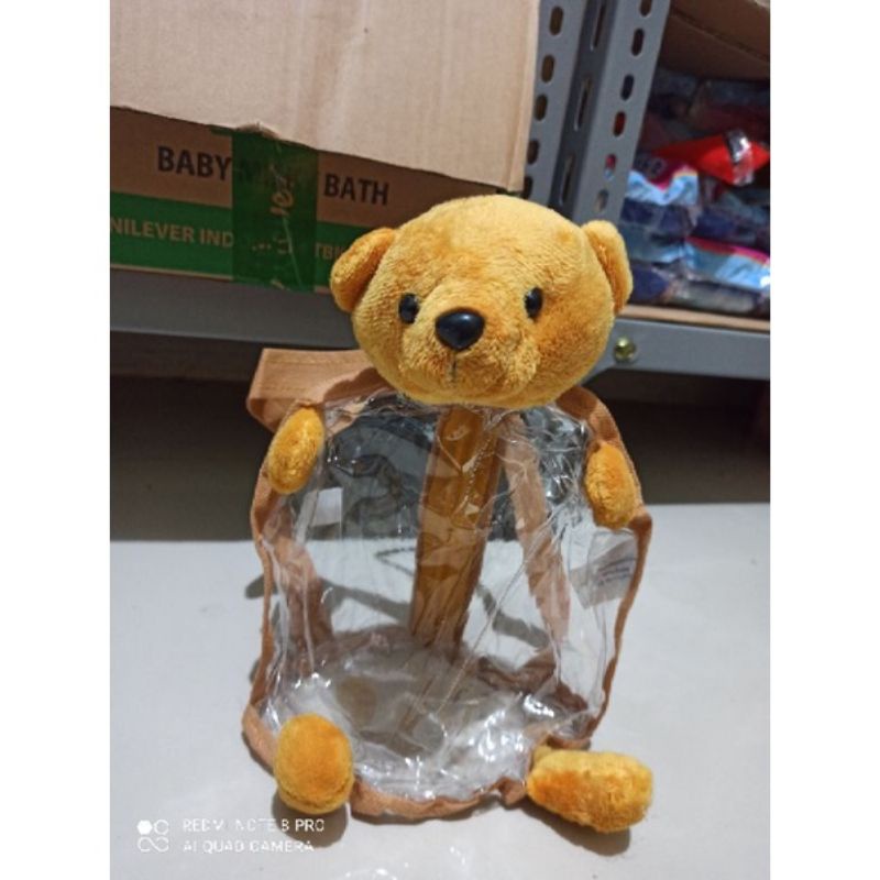 Tas Boneka Anak Transparan Beruang Lucu