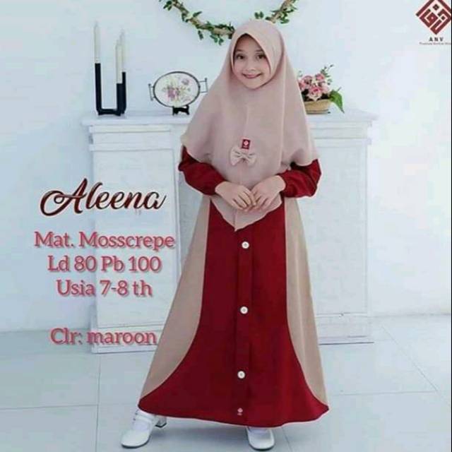 Ns FC Najibah Gamis syar'i asdf/ALENA SYAR'I UKURAN 6 SAMPAI 9 TAHUN GAMIS ANAK PEREMPUAN TERBARU