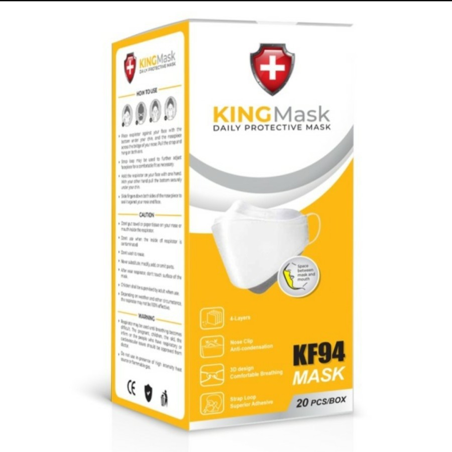 Masker KF94 King Mask Murah isi 20 4 Ply Masker Medis Grosir Termurah