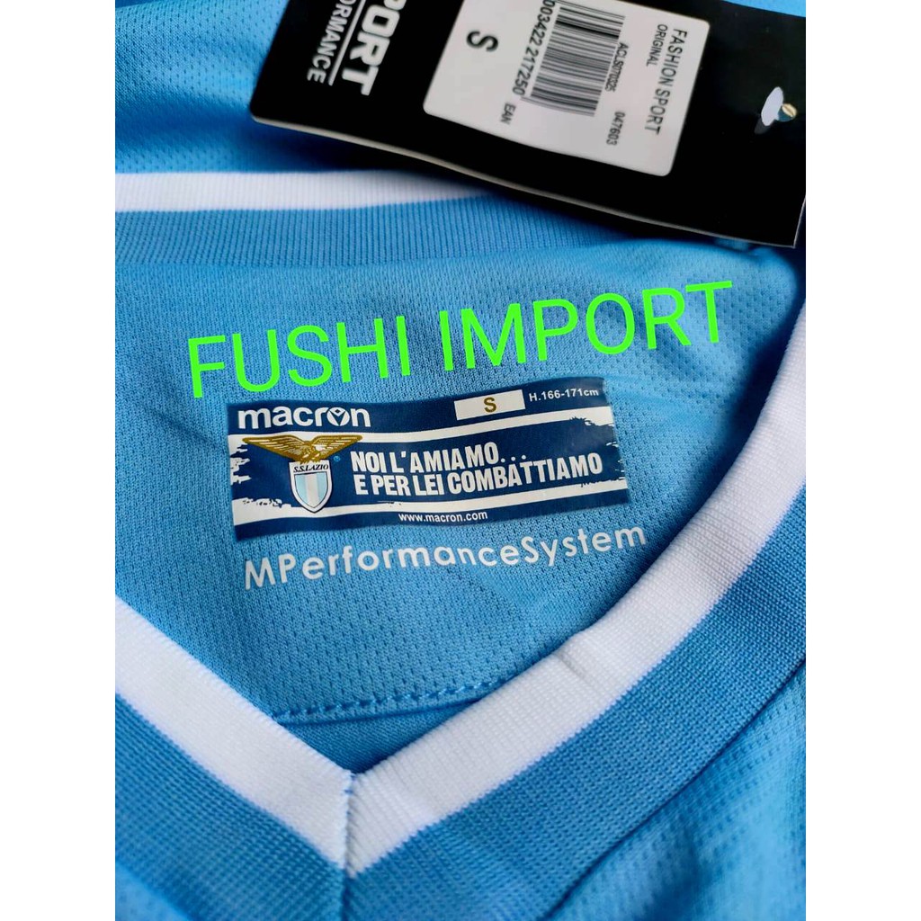 HQ JERSEY BOLA SS LAZIO MACRON HOME 2021-2022 GO HQ IMPORT