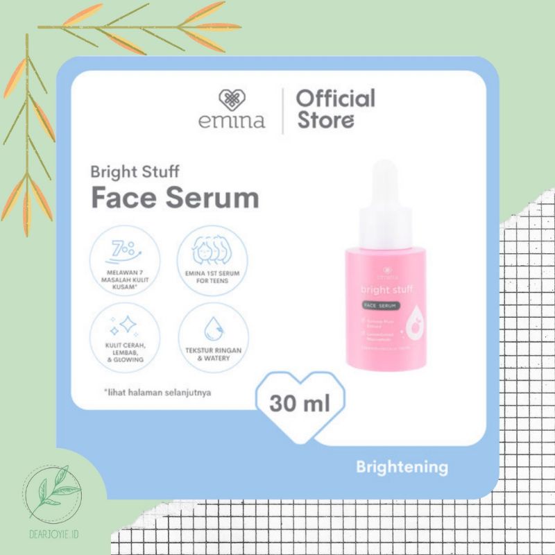 EMINA BRIGHT STUFF FACE SERUM 30ML,75ML/SERUM WAJAH EMINA