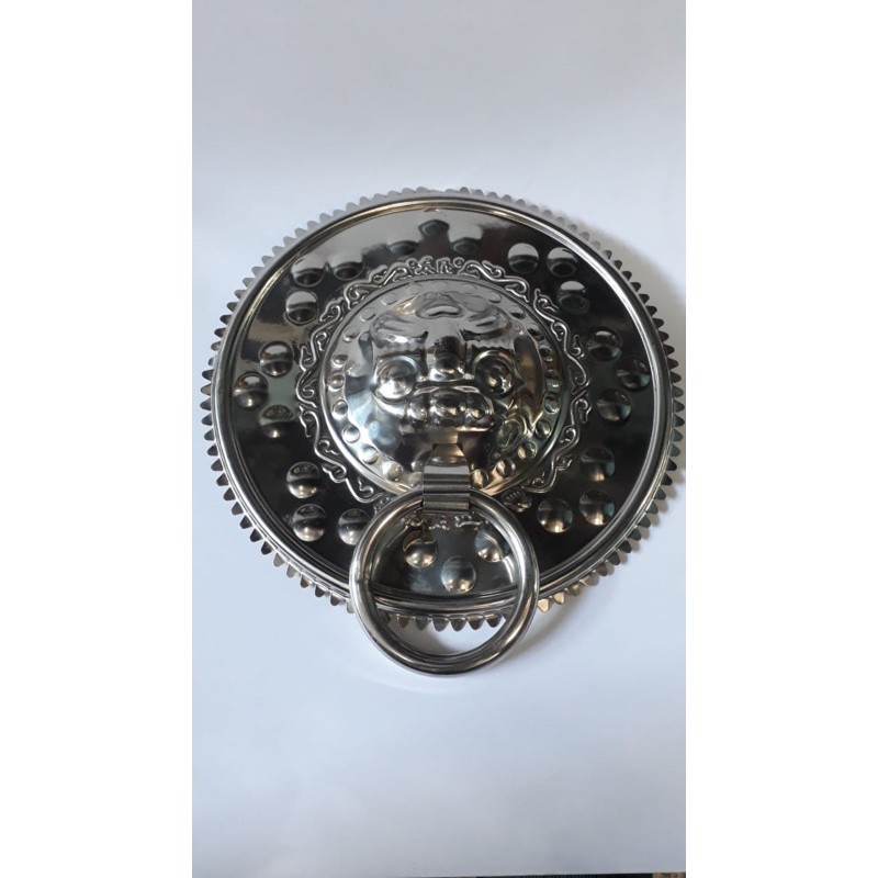 Ornamen Stainless Kepala Singa 30cm, type 201