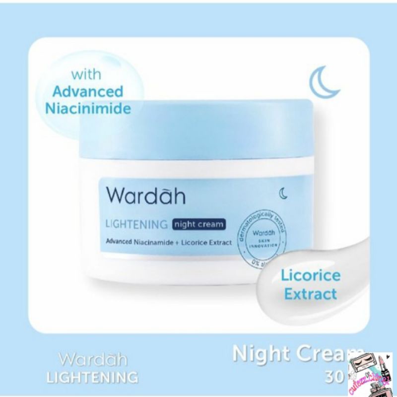 ☃️Cutezz_Ching1☃️Wardah Lightening Day/Night Cream 30g