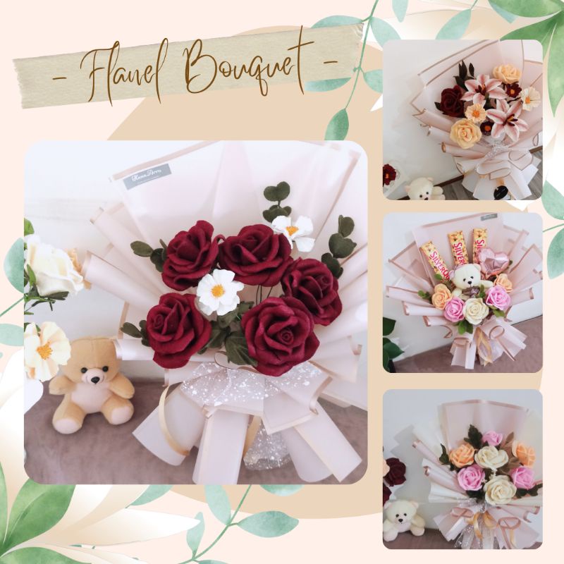 BUKET BUNGA ARTIFISIAL / GRADUATION  BOUQUET / BUKET BUNGA ULANG TAHUN / BUKET BUNGA MURAH / BUNGA  