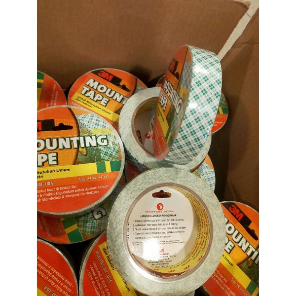 

Scotch 3m 4032 Double Tape Mounting tape 1incix4,5m Lem Pengganti paku