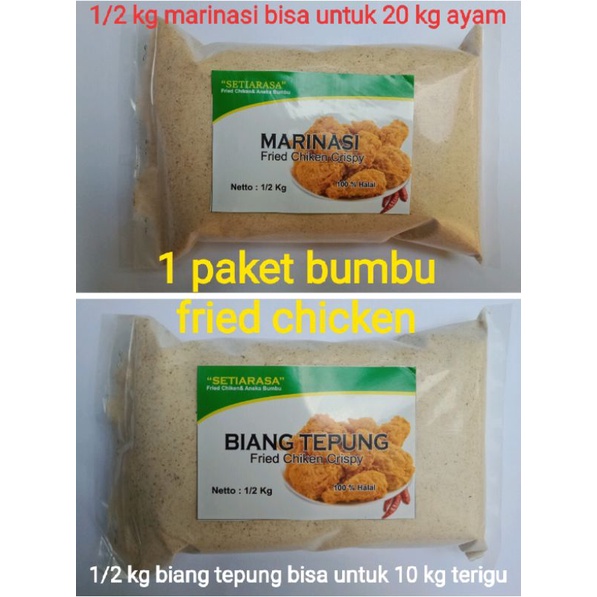 

1 PAKET BUMBU FRIED CHICKEN 1 KG