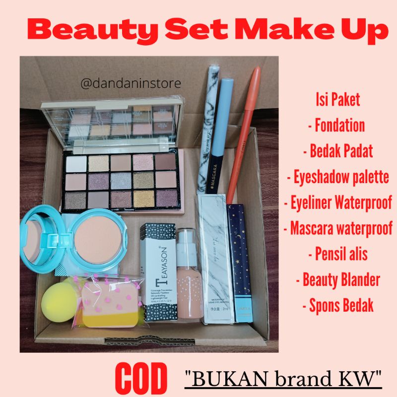 Make Up Beauty set Paket Kecantikan Kosmetik Makeup Wajah Wanita Lengkap Ekonomis Murah