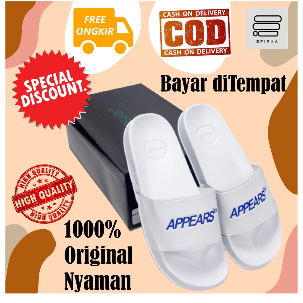 SANDAL SENDAL PRIA LAKI-LAKI COWOK KASUAL KEKINIAN CASUAL TERBARU MURAH SLIDE APPEARS AUTHENTIC 09