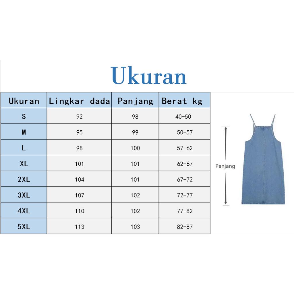 Overall jeans wanita kekenian dewasa