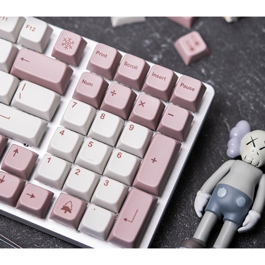 Yiqi Breathing in Winter PBT Dye-sub Keycaps 157 set MDA Profile