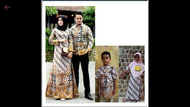Baju Batik Keluarga Seno Putih Batik Couple Keluarga Gamis 2 Cewek Dan Cowok Anak Terbaru