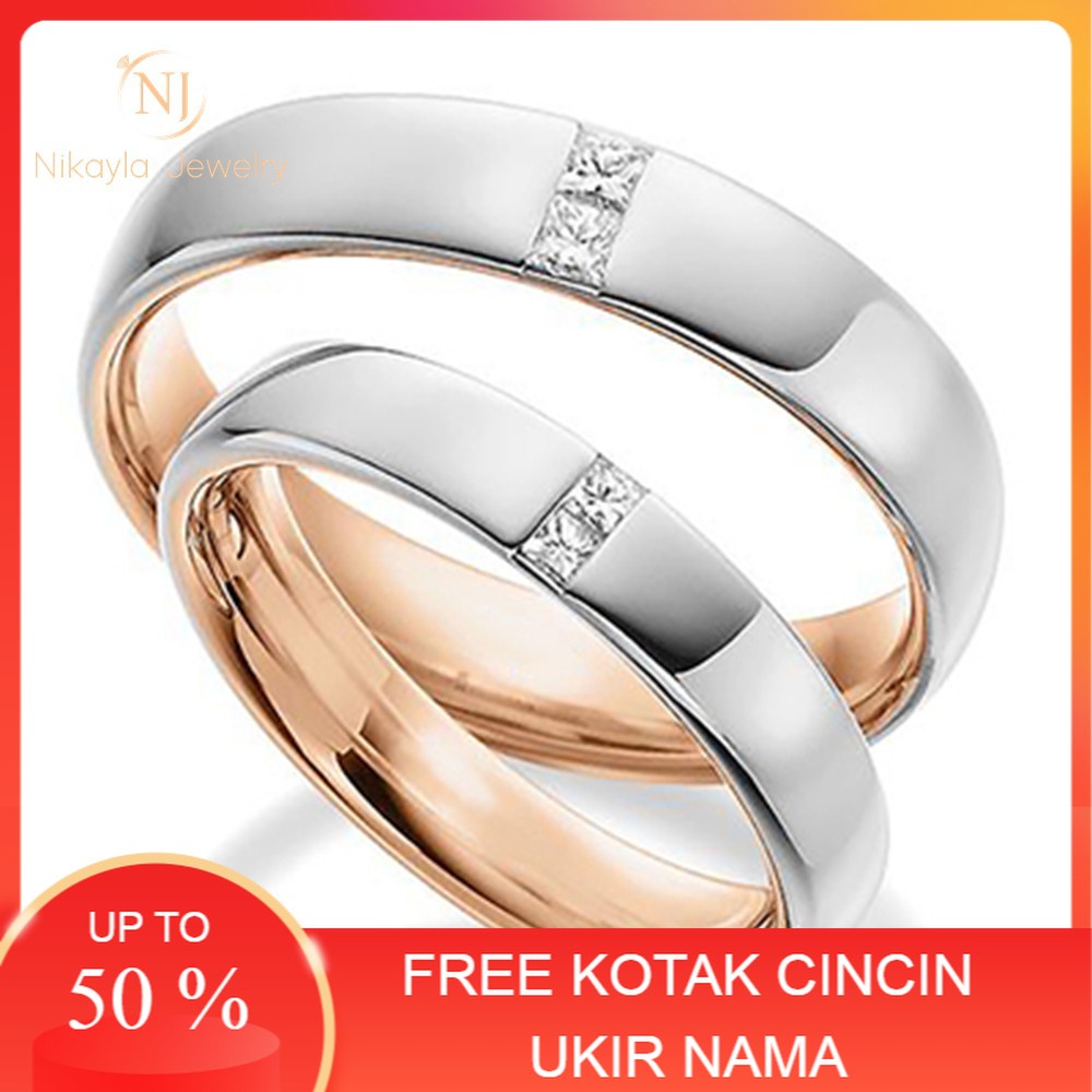 Perak Jewelry - Cincin Perak Murni Cincin Kawin 950