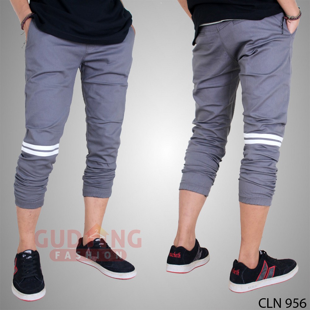 Celana Jogger Panjang Polos Pria - CLN 956