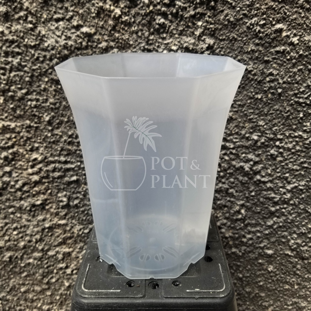 Pot Plastik NKT Pagoda 20 cm - BENING / TRANSPARAN