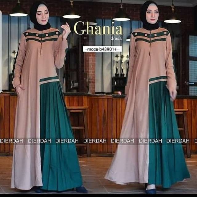 Gamis Lebaran 2024 Model Gamis Terbaru GHANIA DRESS Baju Gamis Wanita Pakaian Muslimah Baju Hijab Wa