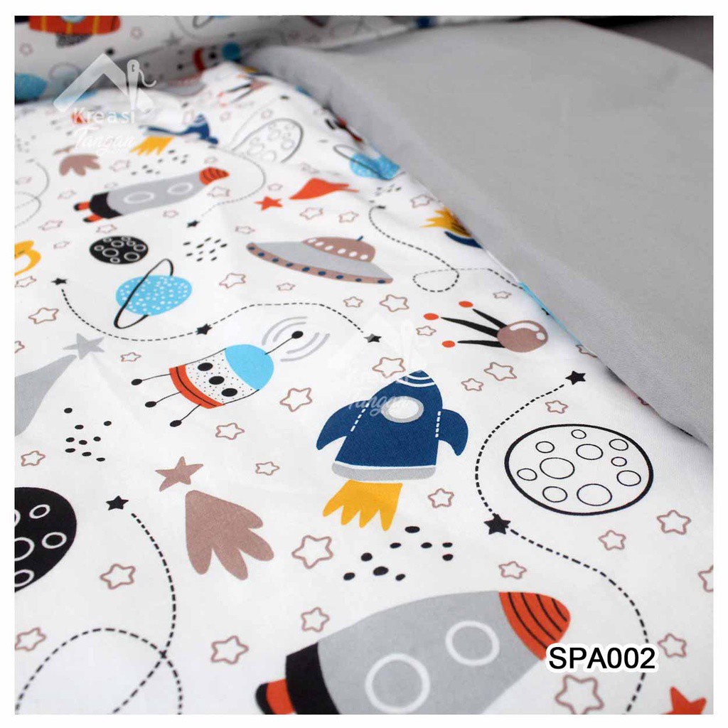 SET BED COVER ANAK KANCING + BEDCOVER SPA002