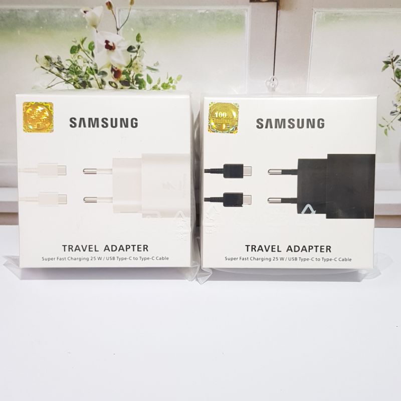 Charger Samsung 25 Watt Fast Charging Type C A33 A53 A73 5g Original