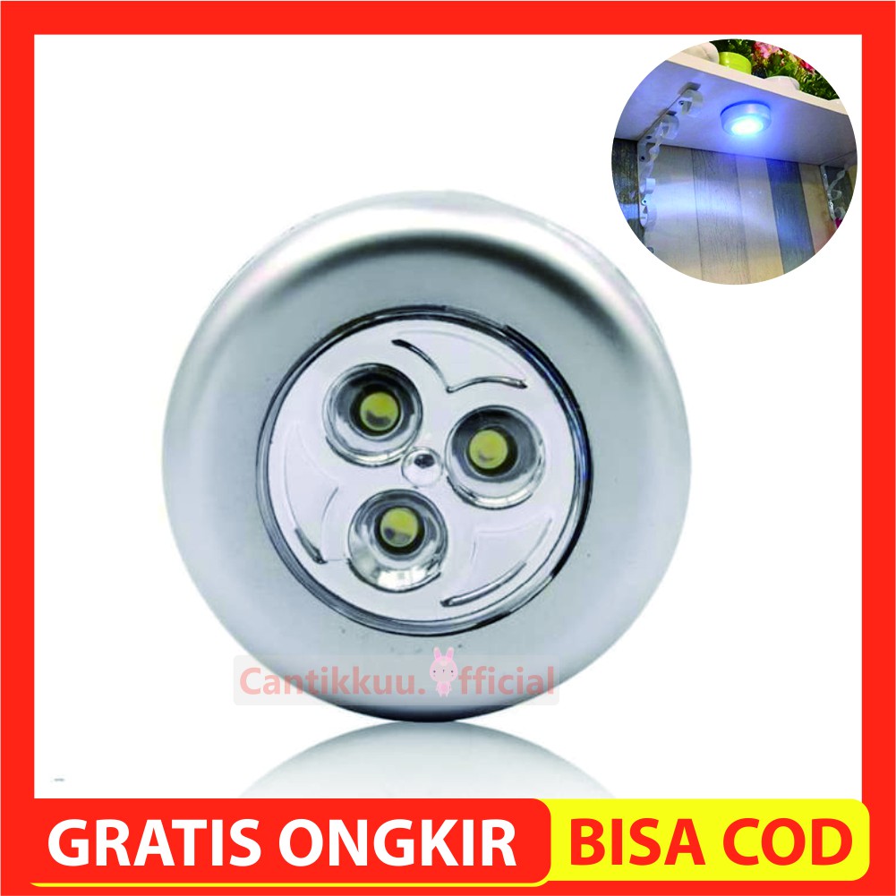 [COD] LAMPU TEMPEL EMERGENCY LAMPU EMERGENCY LED DINDING LAMPU DARURAT LED STICK & CLICK TOUCH LAMP