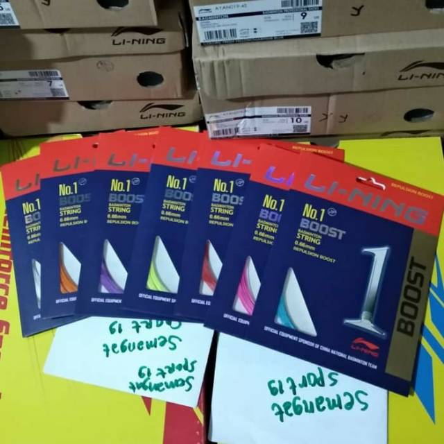 No 1 boost/lining/senar/badminton/bulutangkis/original/no.1 boost/jepang/pasang